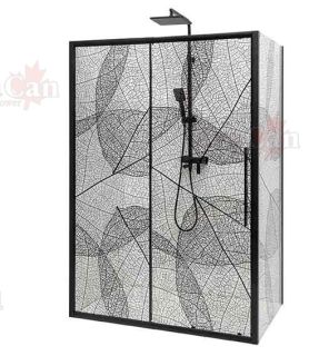 Душевой уголок AvaCan FB 160-180 + SB 100 чёрный